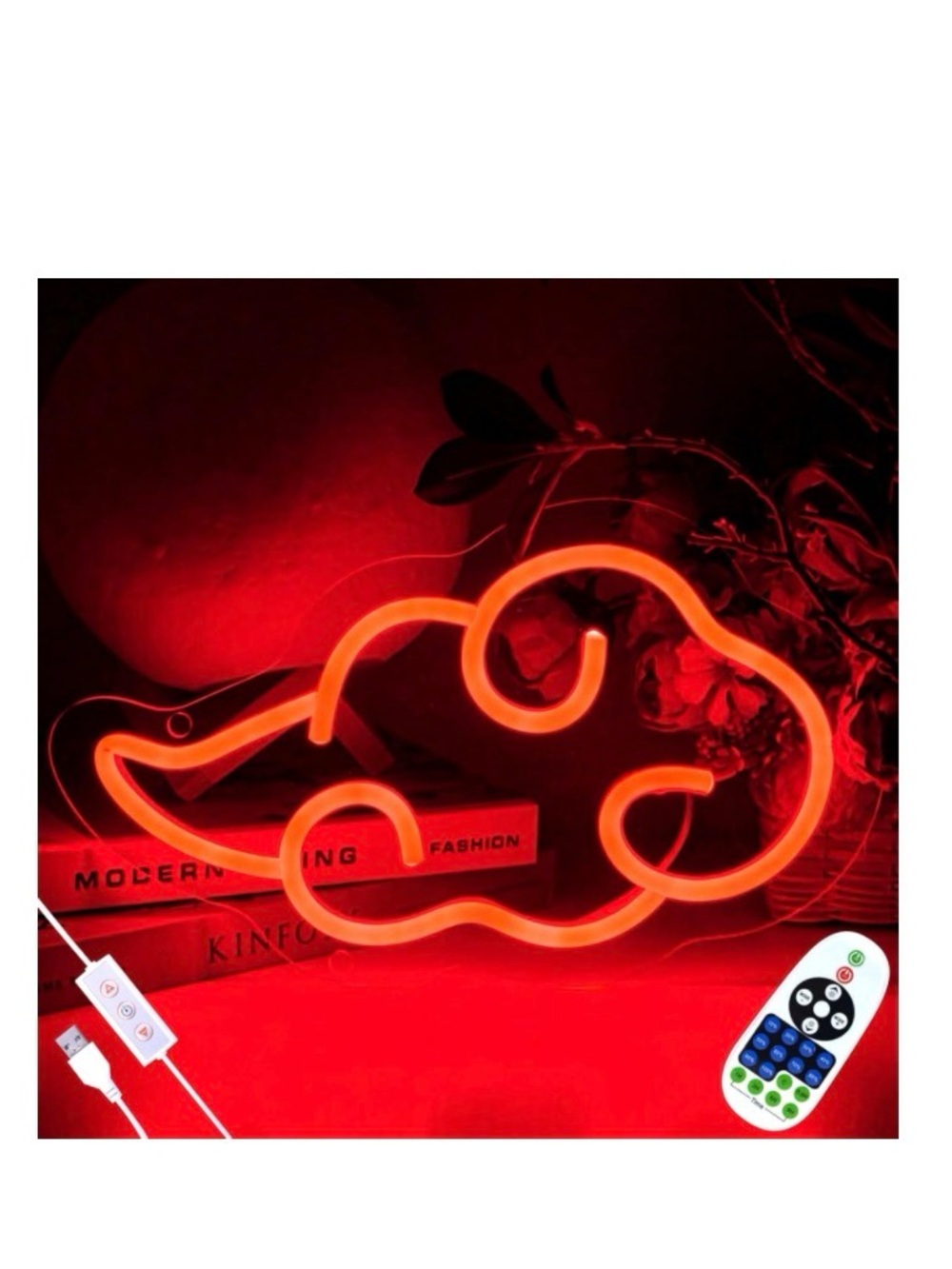 Neon Cloud LED Sign - Red